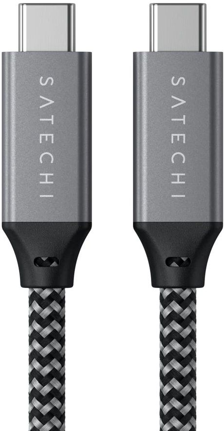 Кабель Satechi USB4 C to C 100W Space Gray (25 cm)